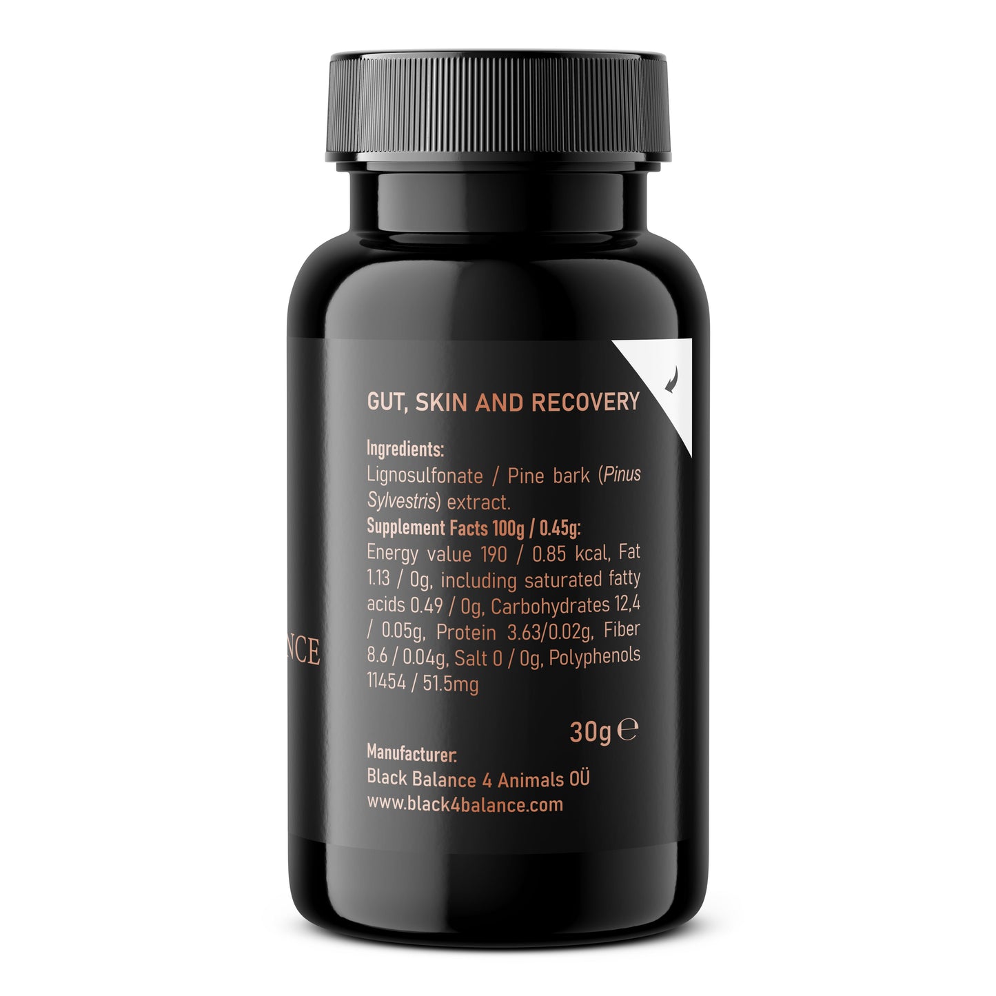 BLACK BALANCE POWDER FOR ANIMALS