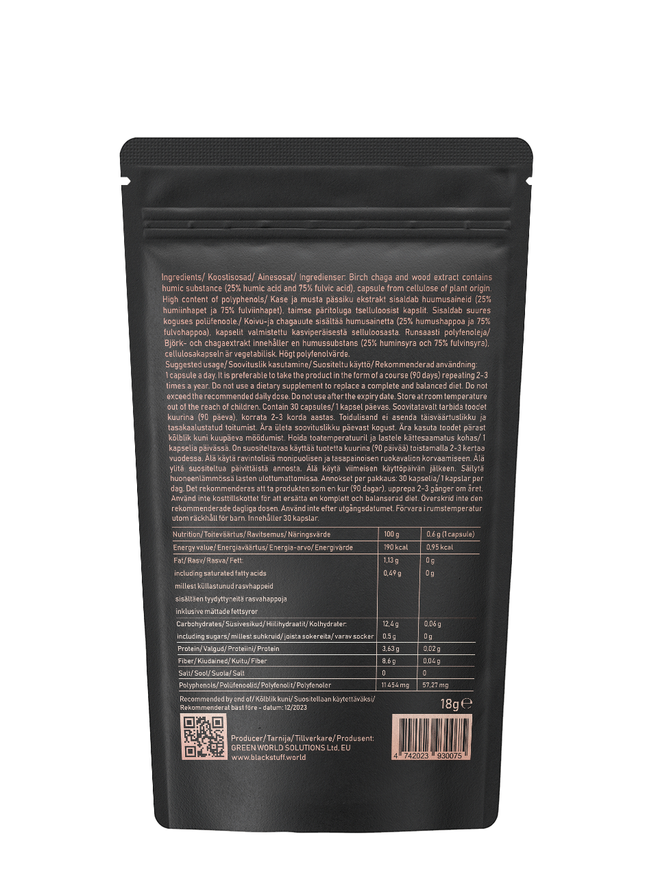 FULVIC ACID RICH CAPSULES
